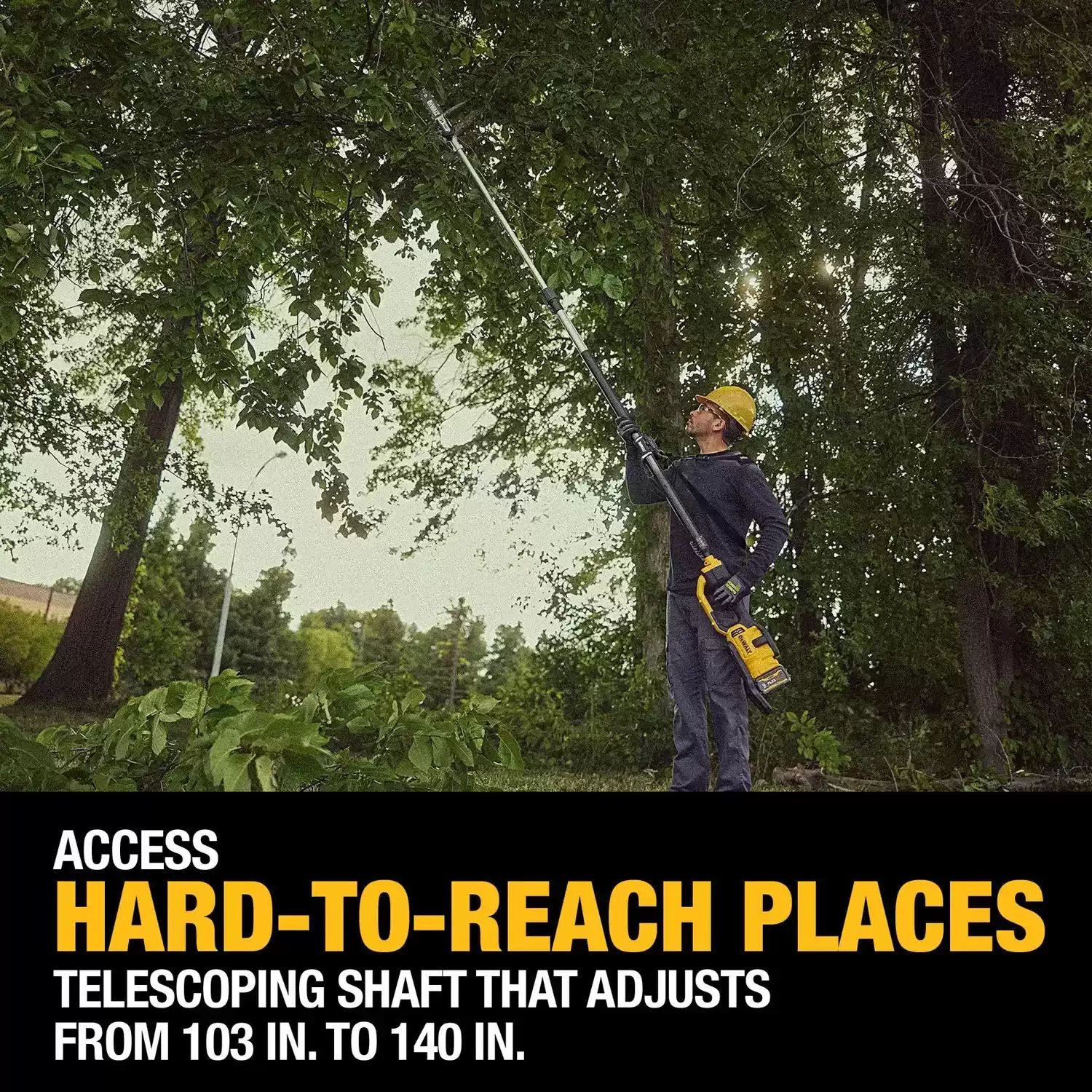 DEWALT DCPS671B 60V MAX 8" Cordless Telescoping Pole Saw - Tool Only